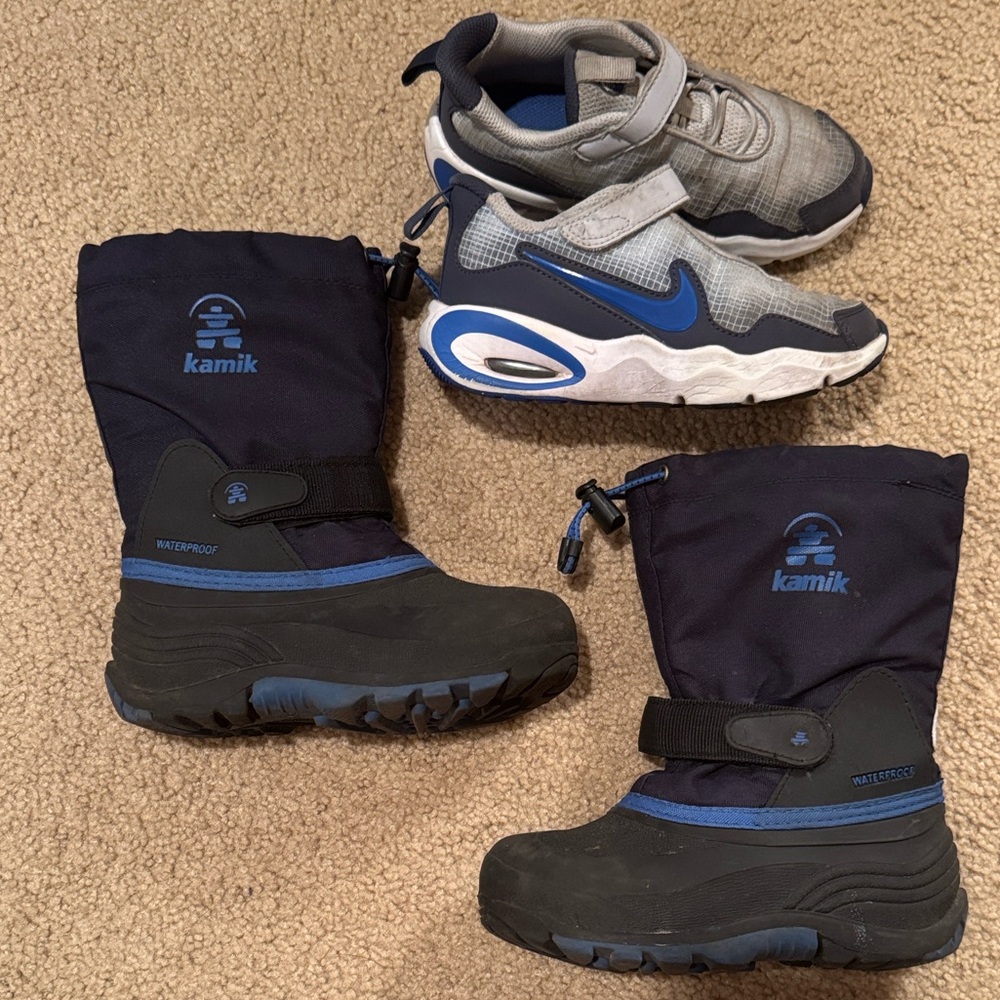 Kamik & Nike 2 Pair Bundle Boots and Shoes